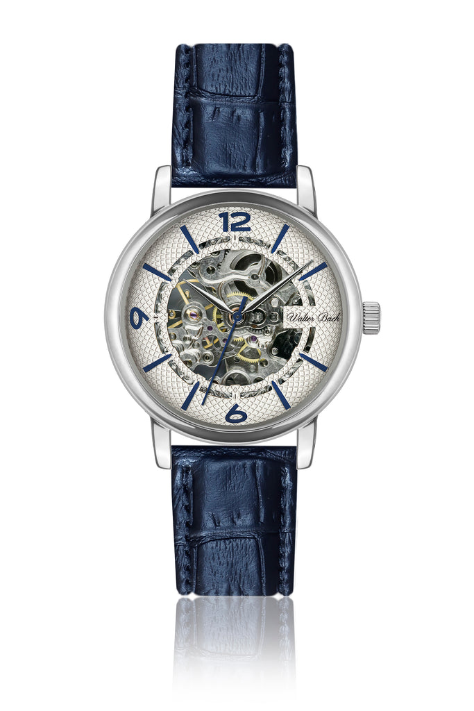 Salzwedel Croco Blue Leather Watch