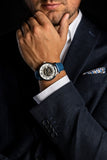 Salzwedel Croco Blue Leather Watch