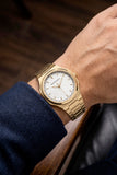 Elvara Golden Elegance Watch