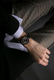 Mainz Croco Black Leather