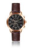 Ansbach Croco Brown  Leather Watch
